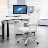 Mesh Ergonomic Office Chair with Footrest Home Office Desk Chair with Headrest and Backrest 90-135 Adjustable