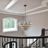 Modern Crystal Chandelier Lighting Hall Grand Living Room Stairway Chandeliers Pendant