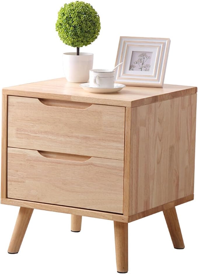 All Solid Wood Modern Minimalist Office Bedside Cabinet, Bedroom Furniture Storage Cabinet