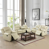 Bonded Leather Living Room Furniture Set Reclining Sofa Set Loveseat Furniture Sets in