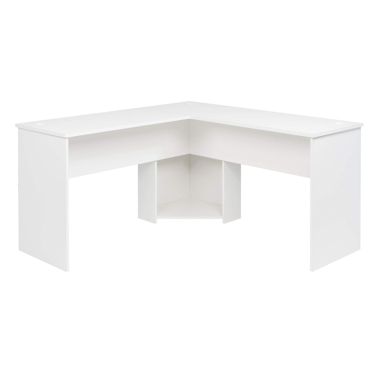 L-shaped Desk, White