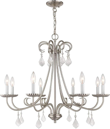 Lighting 40878-91 Chandelier, Brushed Nickel