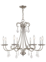 Livex Lighting 40878-91 Chandelier, Brushed Nickel