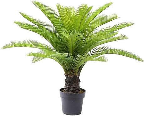 Gorgeous 3 Feet Cycas Revoluta Sago Palm Tree Artificial Plant with Nursery Pot,