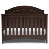Delta Children Perry 6-in-1 Convertible Crib - Greenguard Gold Certified, Walnut Espresso & Infant Changing Table with Pad, Espresso Cherry