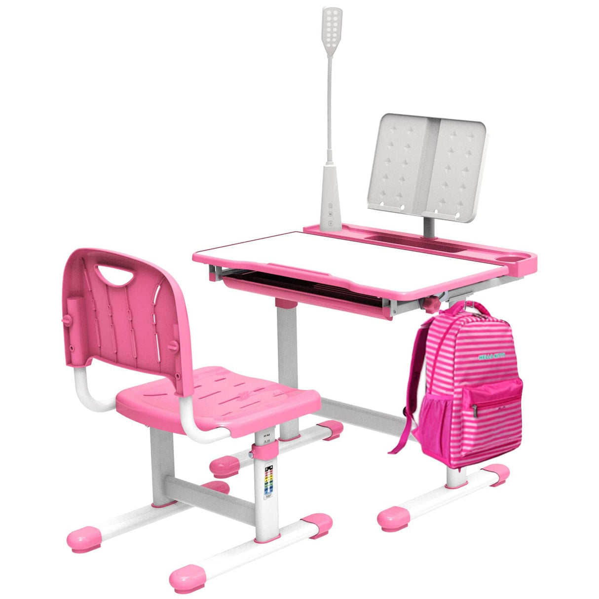 Desk and Chair Set Multi Functional School Desk for Kids 5-8 Years Kids Study Desk