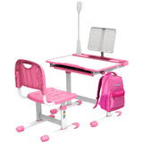 Desk and Chair Set Multi Functional School Desk for Kids 5-8 Years Kids Study Desk