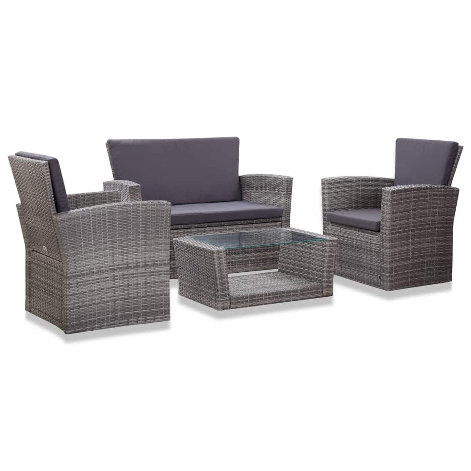 4 Piece Patio Set with Cushions Patio Furniture Sets Outdoor Patio Sets
