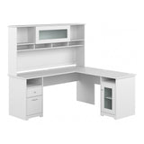 Double Cubicle Desk with Privacy Panels | Easy Office Collection Two Person L Shaped