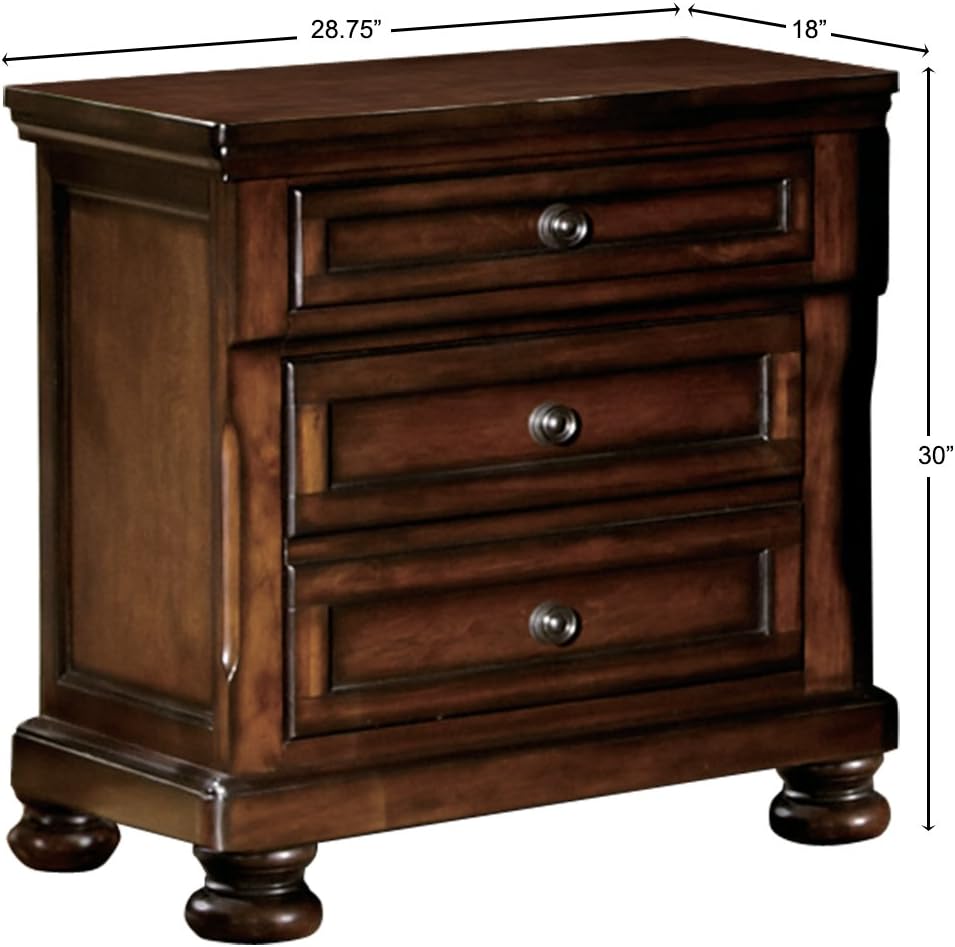 Mardelle 2-Drawer Nightstand, Cherry