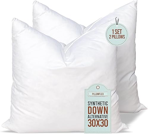 Synthetic Down Alternative Pillow Inserts for Shams - Comfy Pillows