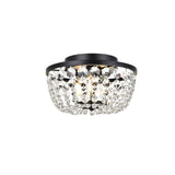Lighting Indoor Modern Home Decorative Bright Cora 10 inch Flush Mount in Black