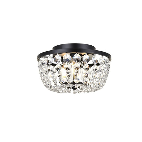 Lighting Indoor Modern Home Decorative Bright Cora 10 inch Flush Mount in Black
