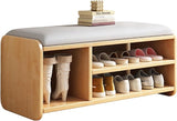 Shoe Bench, Entryway Storage Benches, Shoe Storage with Padded Cushion