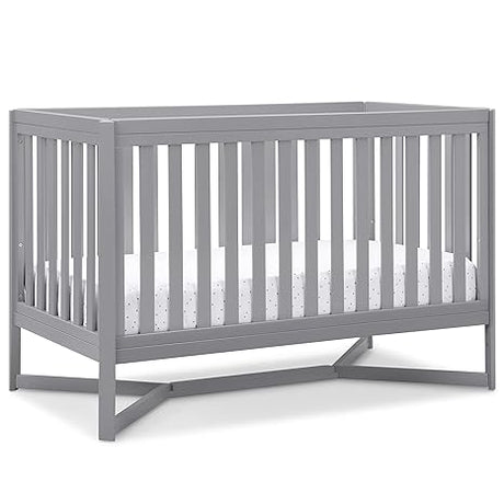 Tribeca 4-in-1 Baby Convertible Crib, Bianca White/Natural