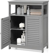 Bathroom Storage Cabinet, Wooden Side Storage Organizer