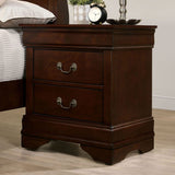 Mid Century Nightstand with Drawers, 2-Drawer Dresser Chest Bedside Table