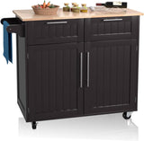 Kitchen Island Cart Rolling Storage Trolley Cart Farmhouse Islands Home Coffee Bar