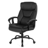 500 lbs Big and Tall Office Chair, Massage Executive Chair w/ 6 Vibrating Points