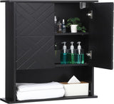 Bathroom Wall Cabinet with 2 Doors Adjustable Shelves, Bathroom and Living Room