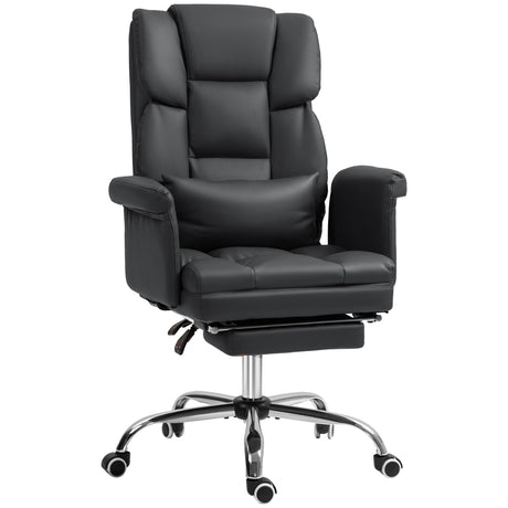 Executive Office Chair, PU Leather Ergonomic Office Desk Chair, Reclining and Swivel