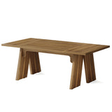 Large Dining Table for 6 People, Farmhouse Dinner Table, Rectangular Dining Table