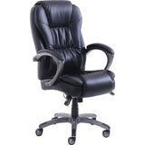 Active Massage Leather High-Back Chair, Black