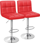 Bar Stools Modern PU Leather Adjustable Swivel Barstools