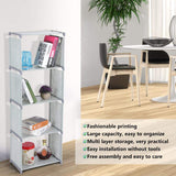 Bookcase Storage, Simple Bookcase Storage Rack Multi Layer Standing Bookcase Bookshelf Storage Shelf Rack Home Organizer for Living Room Bedroom(02)