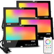 Light Outdoor 800W Equivalent 8000LM Smart RGB Landscape Lighting