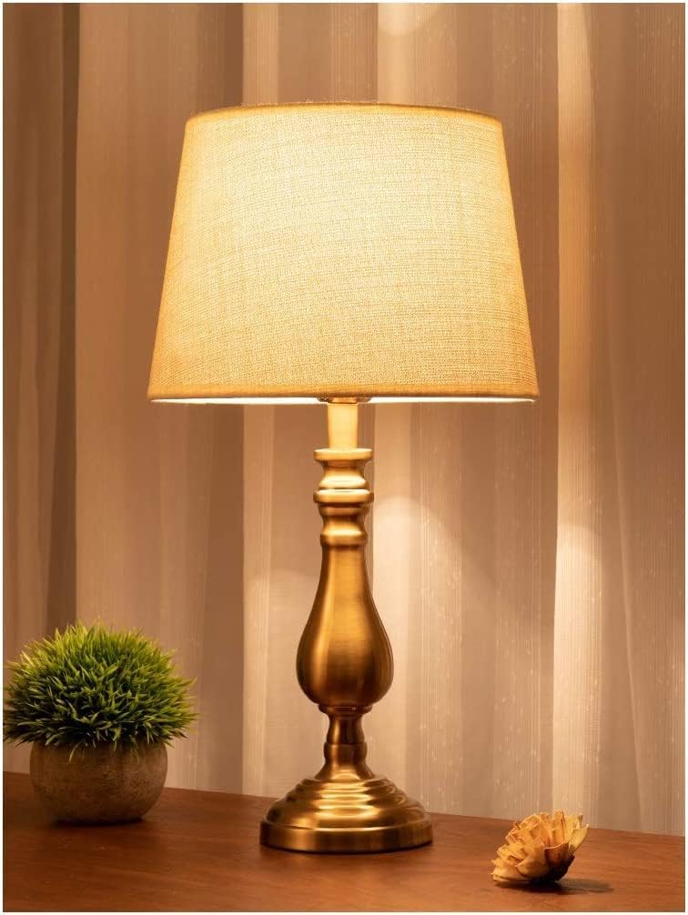 Table Lamp Luxurious Enamel Metal E26 Bedside Lamp Illumination Nightstand Lamp