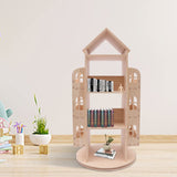 Rotating Bookshelf 360 Display Floor Standing Bookcase Storage Rack Children's