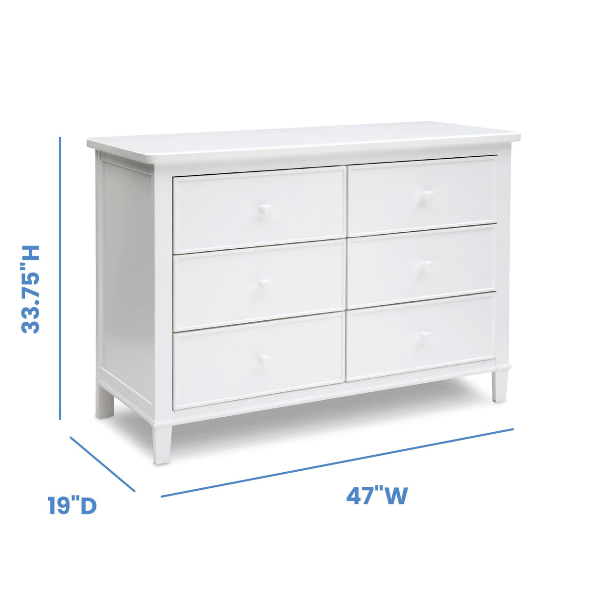 Haven 6 Drawer Dresser with Interlocking Drawers - Greenguard Gold Certified