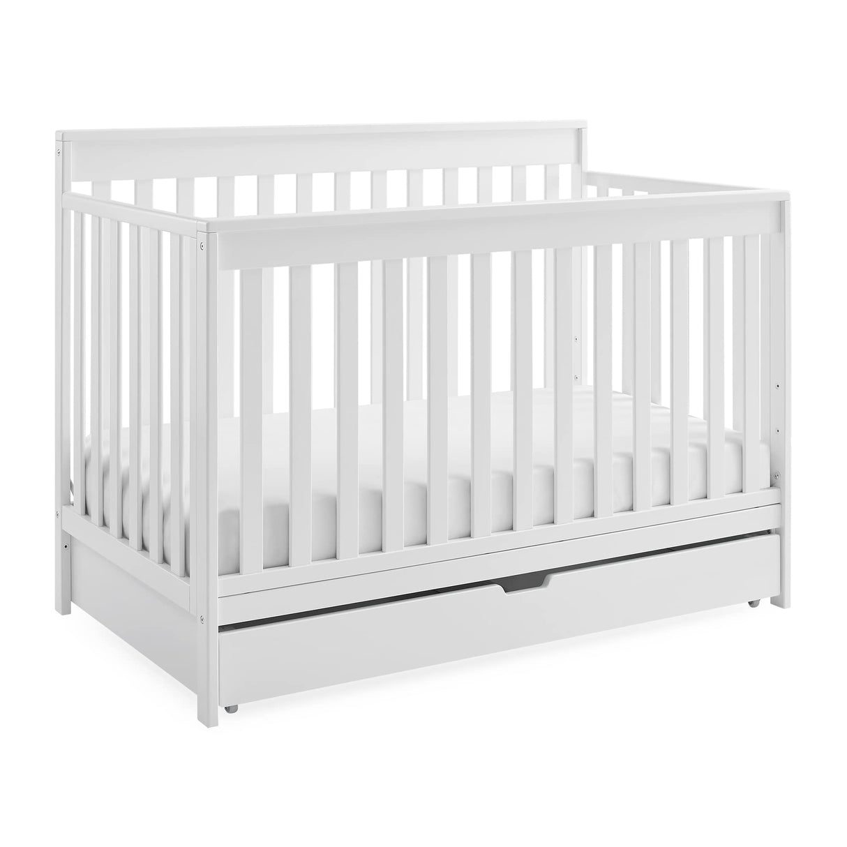 Mercer 6-in-1 Convertible Crib with Storage Trundle, Greenguard Gold Certified,