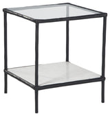 Ryandale Contemporary Accent Table, Antique Black