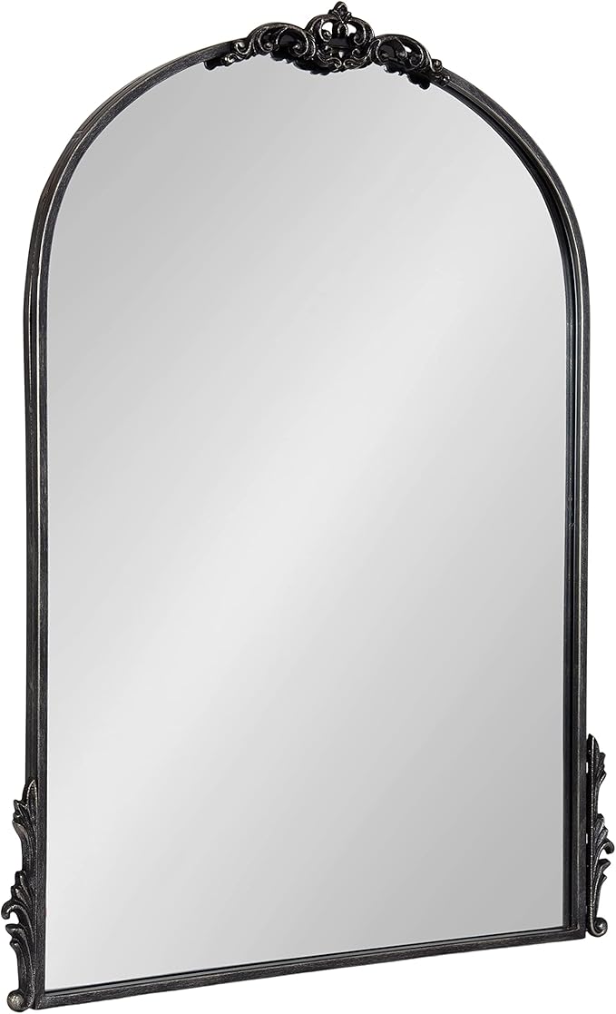 Traditional Arched Mirror, Gold, Decorative Large Arch Mirror