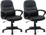 Office Computer Desk Chair Executive Mid Back Chair Comfortable Ergonomic Managerial