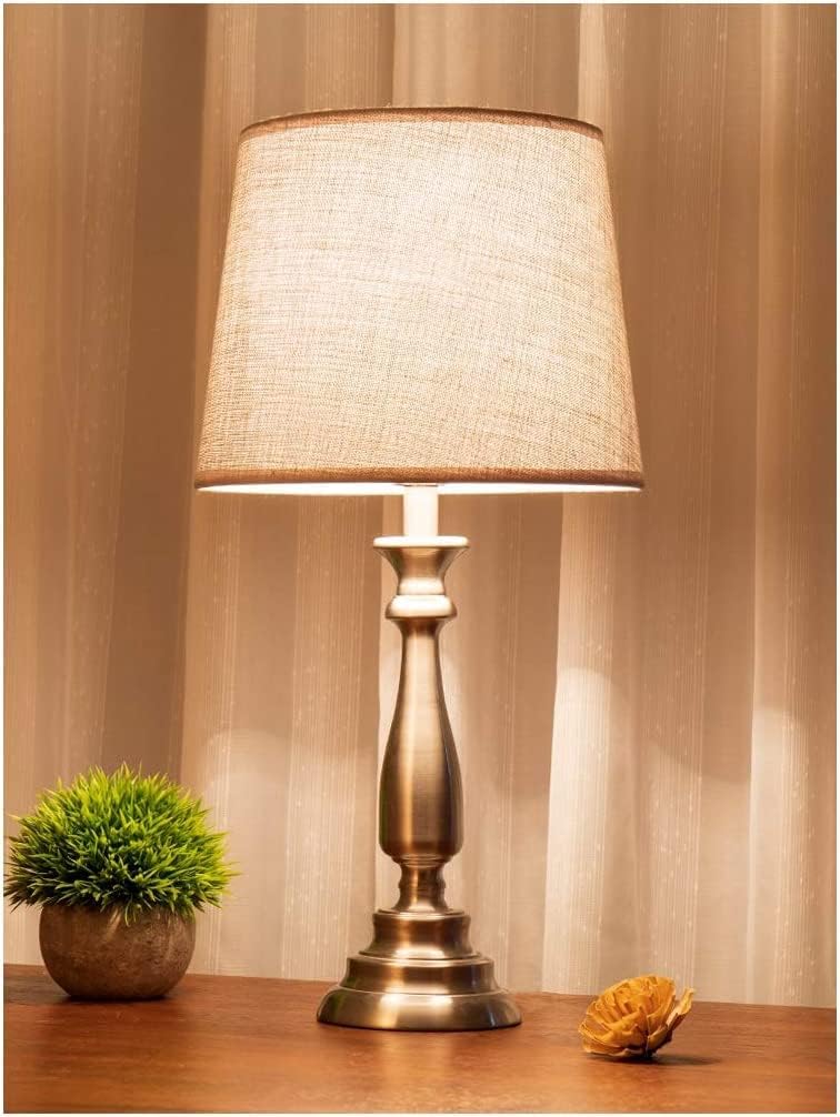 Table Lamp Luxurious Enamel Metal E26 Bedside Lamp Illumination Nightstand Lamp