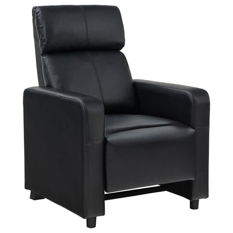 Toohey Home Theater Push Back Recliner Black, 28.75"D x 32.5"W x 41.75"H (600181)