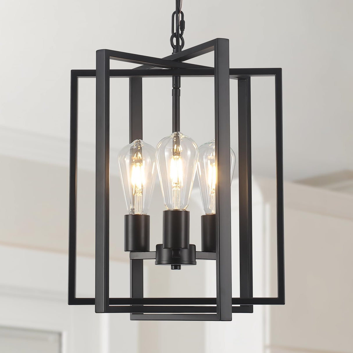 Black Farmhouse Modern Chandelier Light Fixture