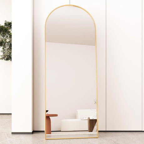 Arched Full Length Mirror Floor Mirror Standing or Leaning, Bedroom Mirror Dressing