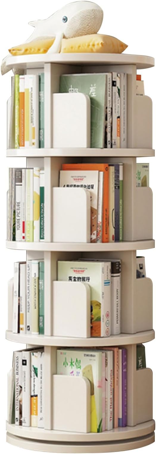 Rotating Bookshelf, Rotating Bookshelf Tower, 360 Rotating Bookshelf, Suitable for Small