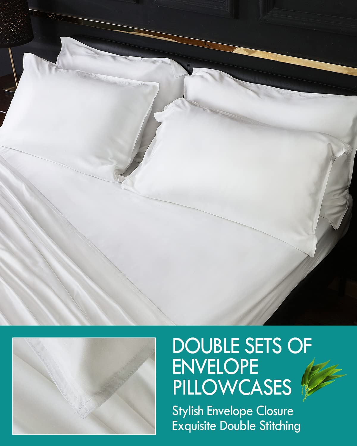 King Size Sheet Set 6 Pieces, Cooling Sheet for Summer Hot Sleepers, Silky Comfy