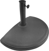 33 lb Half Round Heavy Duty Patio Market Umbrella Base Stand Weight for Outdoor