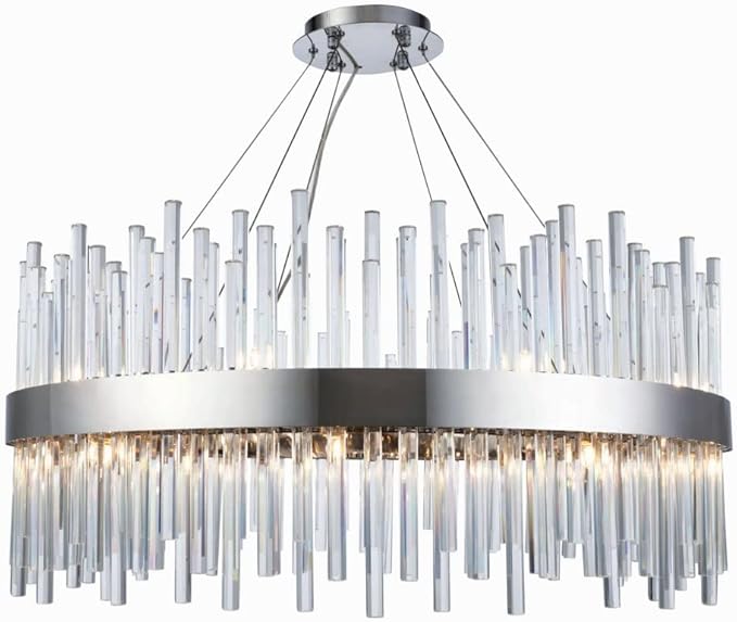Indoor Modern Home Decorative Bright Dallas 18 Light Gold Chandelier Clear