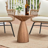 Round Small Patio Side Table, Metal Steel Outdoor Side Table, Patio Accent End Table