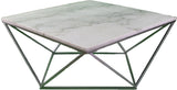 Athens, Marble/Silver Cocktail Table