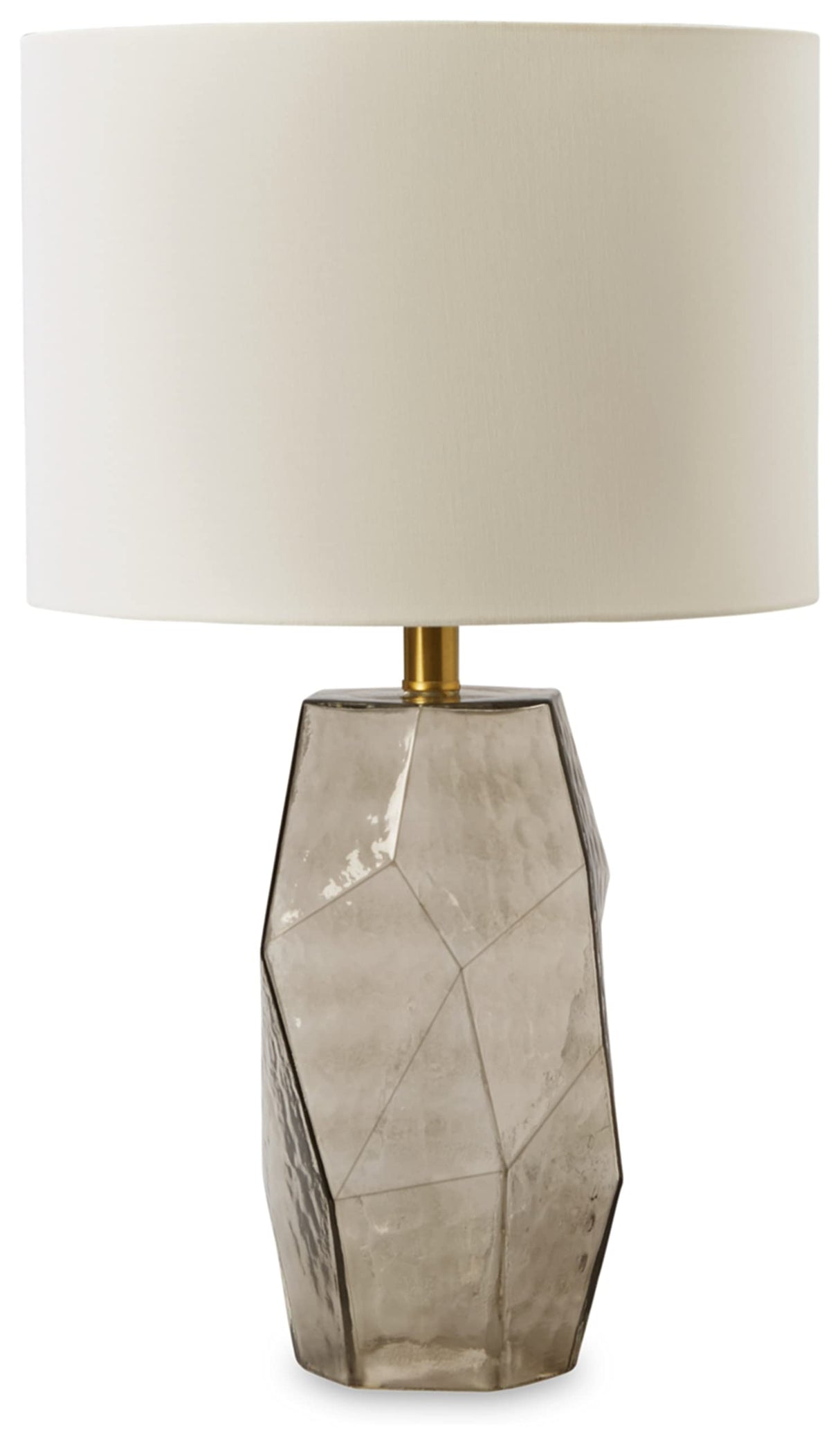 Ashley Taylow Contemporary 23.5" Glass Table Lamp, Light Brown