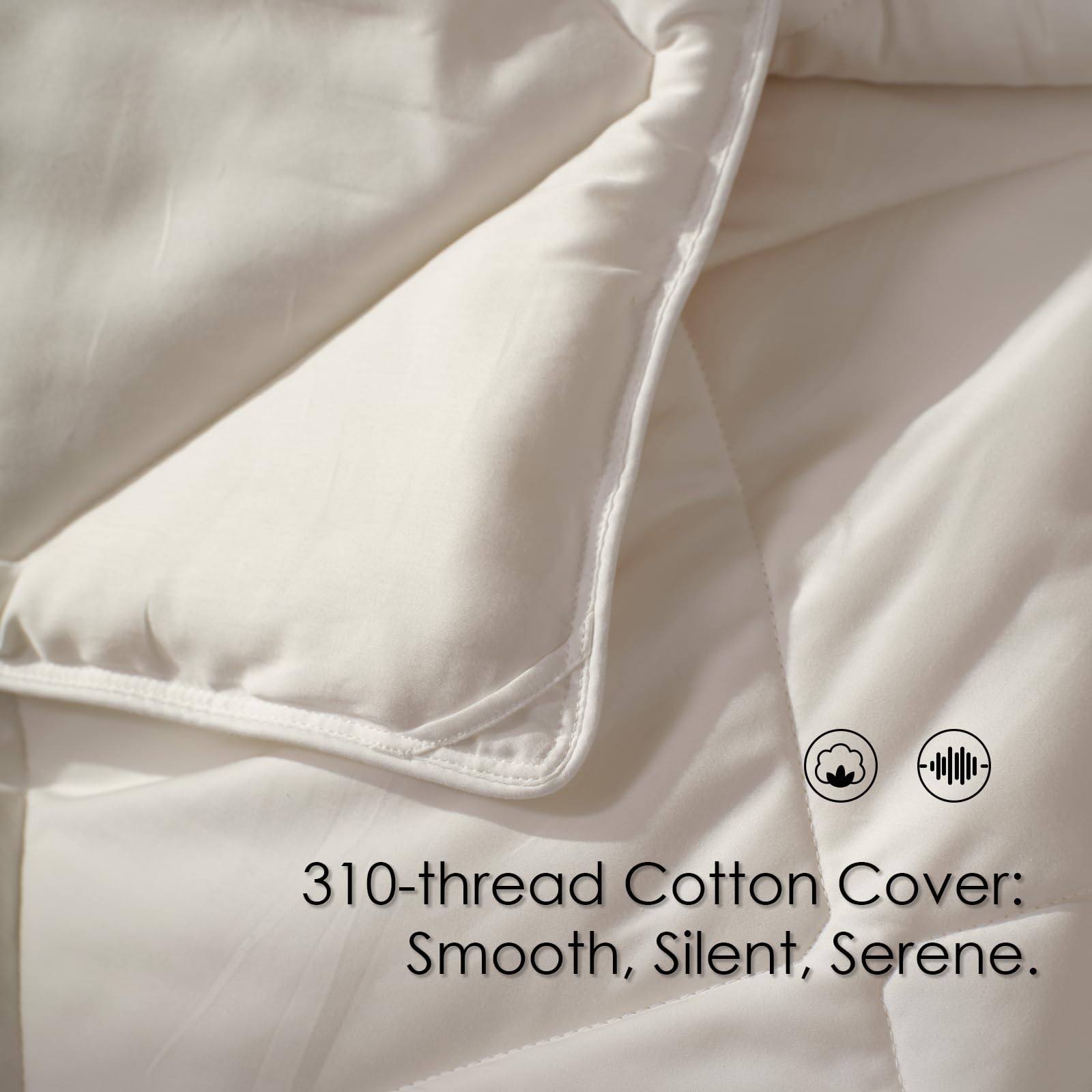 Warm Weight Wool Comforter for Winter - 100% Australian Wool Filling