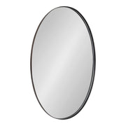 Rollo Midcentury Oval Mirror, 20 x 30, Bronze, Decorative Modern Mirror Decor for Wall